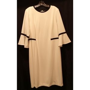 Dress off white and black Calvin Klein